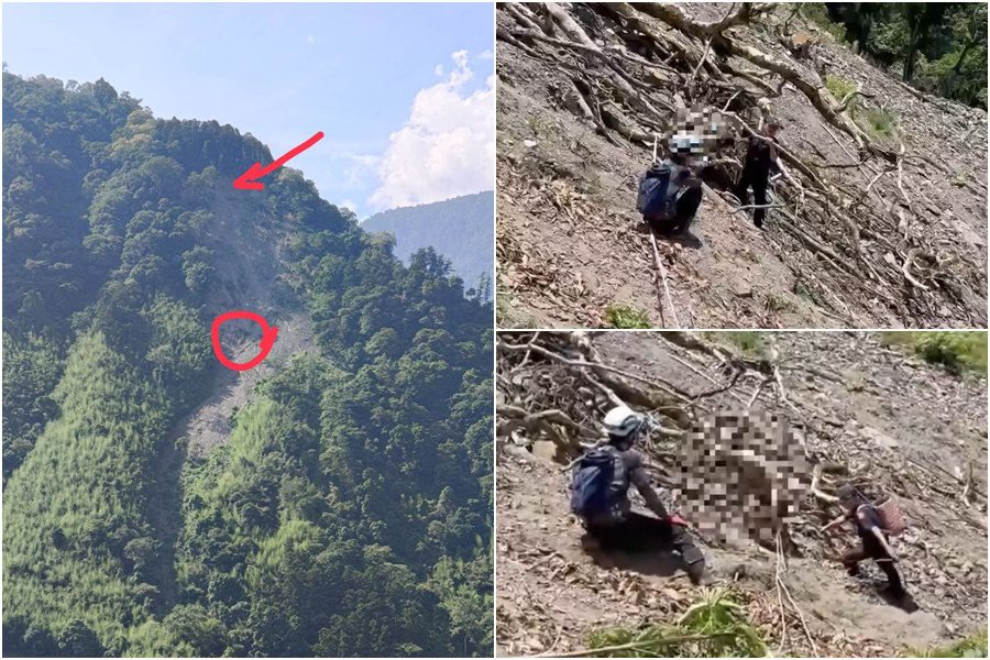影音/登山客跌落深谷受困 警消歷險徒步開路救援
