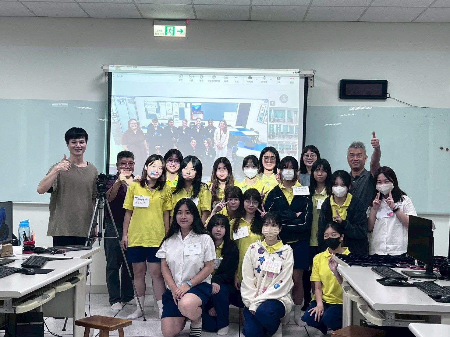 科技打破課堂邊界！金甌女中連線澳韓日 學生用全英文把臺灣推向世界