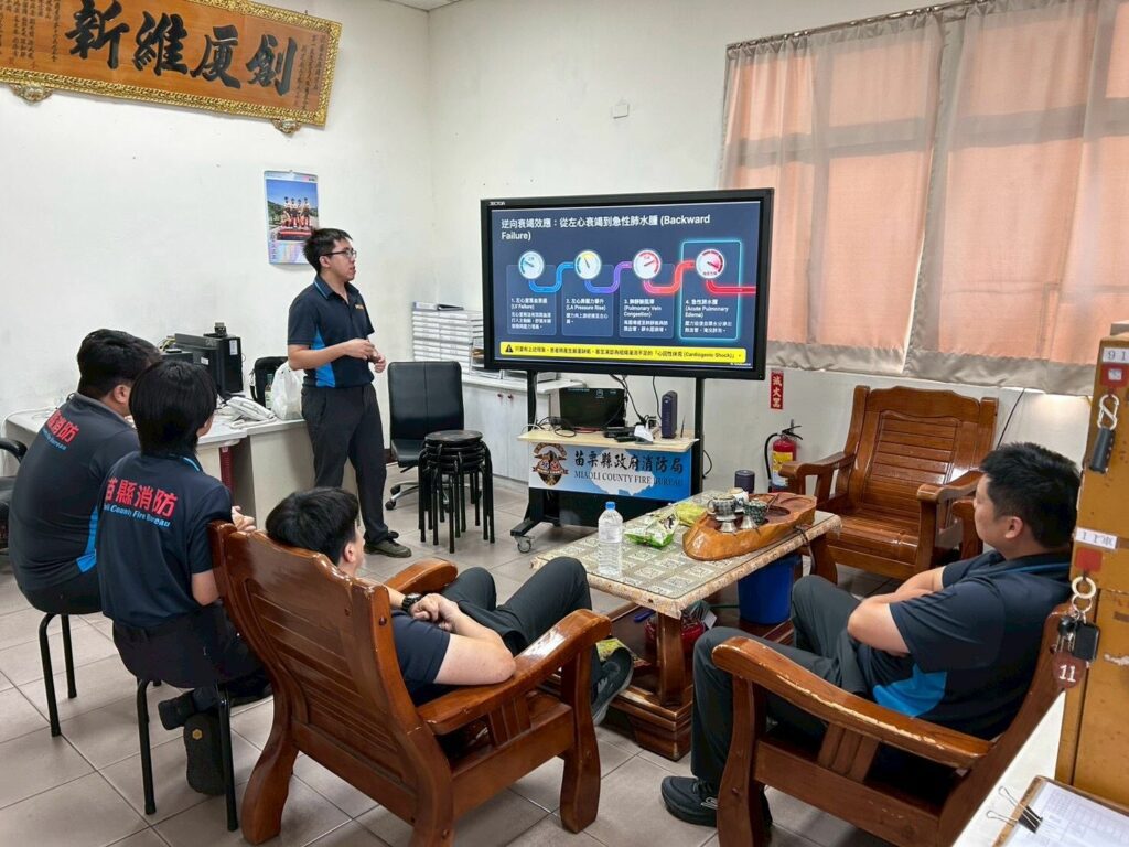 搶救心因性休克黃金時間！苗縣消防頭屋分隊精進急重症救護訓練