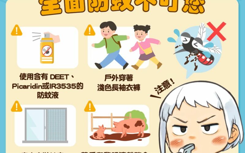今年首例「日本腦炎」嘉義現蹤 6旬婦昏迷住院確診