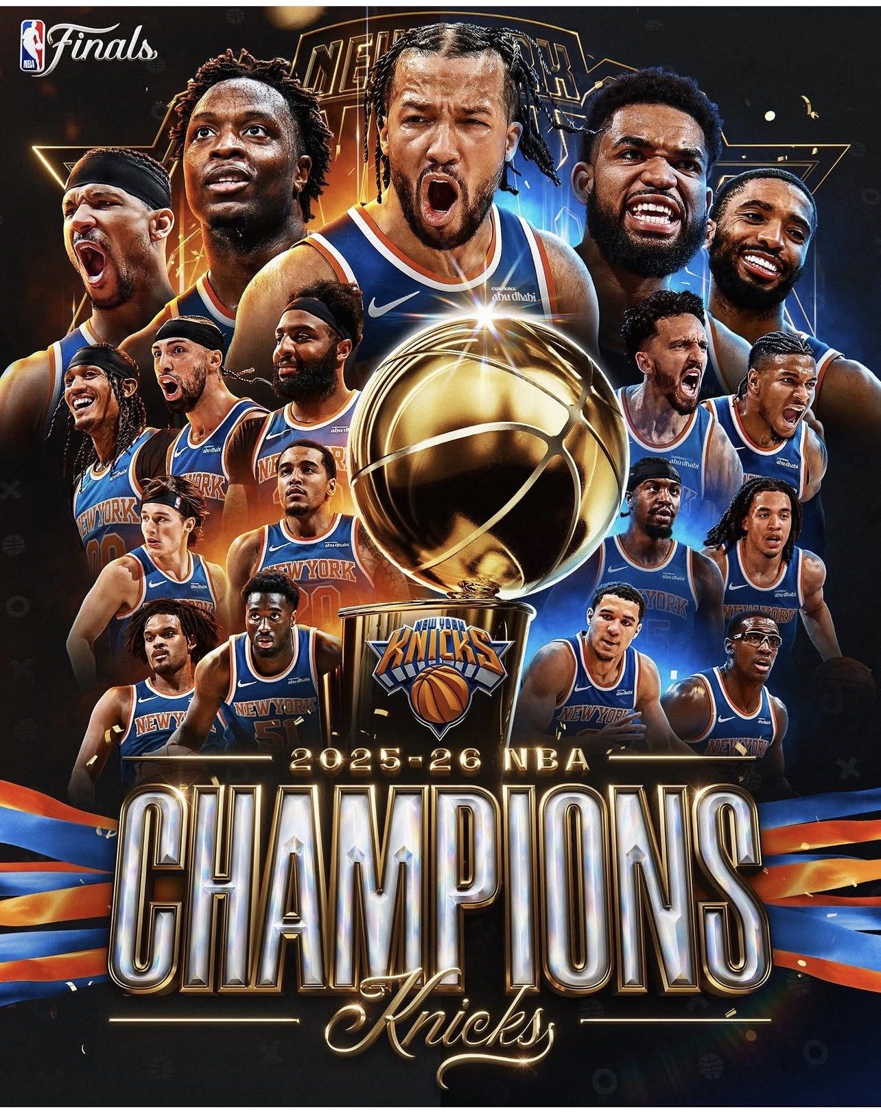 影/《NBA總冠軍》尼克末節逆襲睽違53年奪冠 布朗森封王戰爆砍45分奪FMVP!