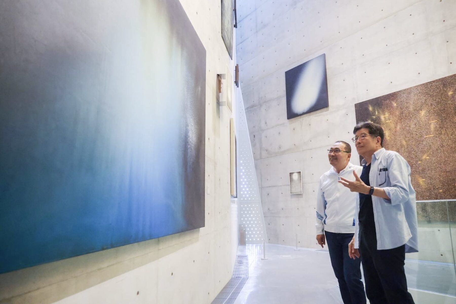侯友宜參訪江賢二藝術園區　交流城市觀光與文化發展經驗