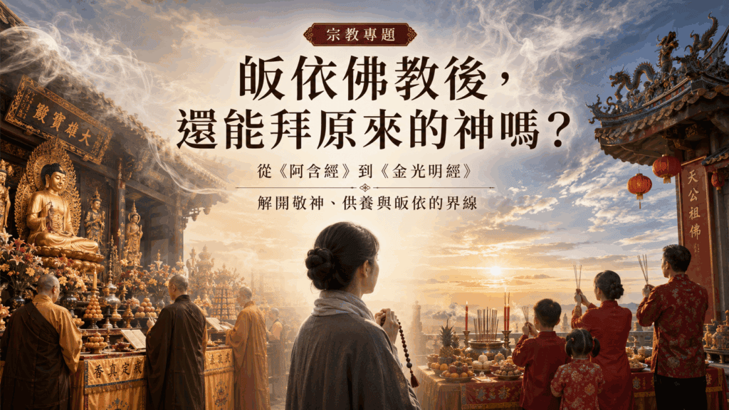 皈依佛教後，還能拜原來的神嗎？  從《阿含經》到《金光明經》　解析信仰界線