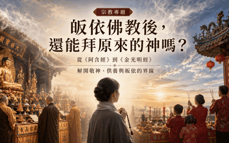皈依佛教後，還能拜原來的神嗎？  從《阿含經》到《金光明經》　解析信仰界線