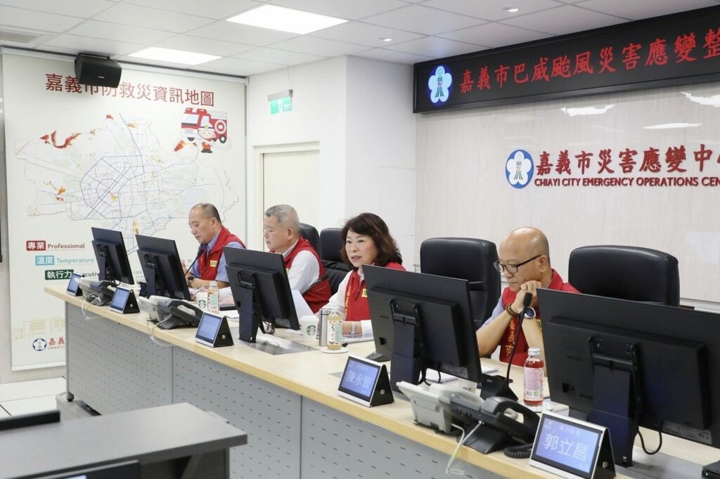 嘉義市全面戒備巴威颱風　黃敏惠：最高警戒守護市民安全