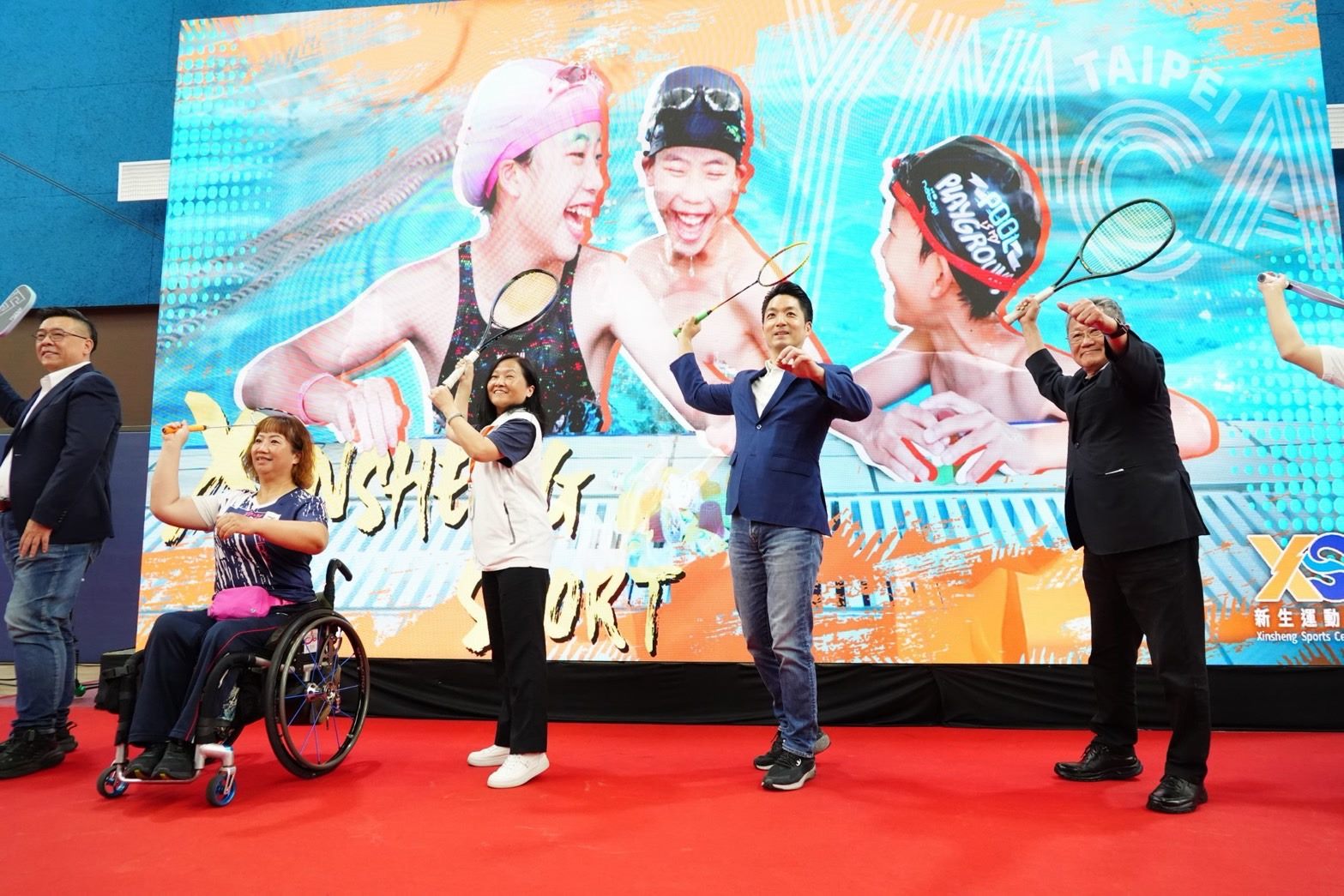 全台少見！新生運動館竟有「低鉛火藥槍射擊場」　蔣萬安親揭幕