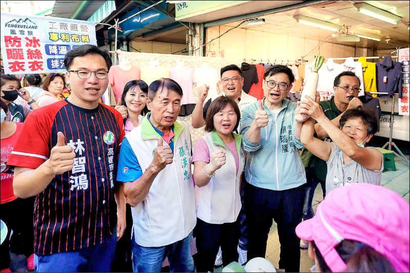 聚焦鳳山 賴瑞隆市場拜票 柯志恩組後援會
