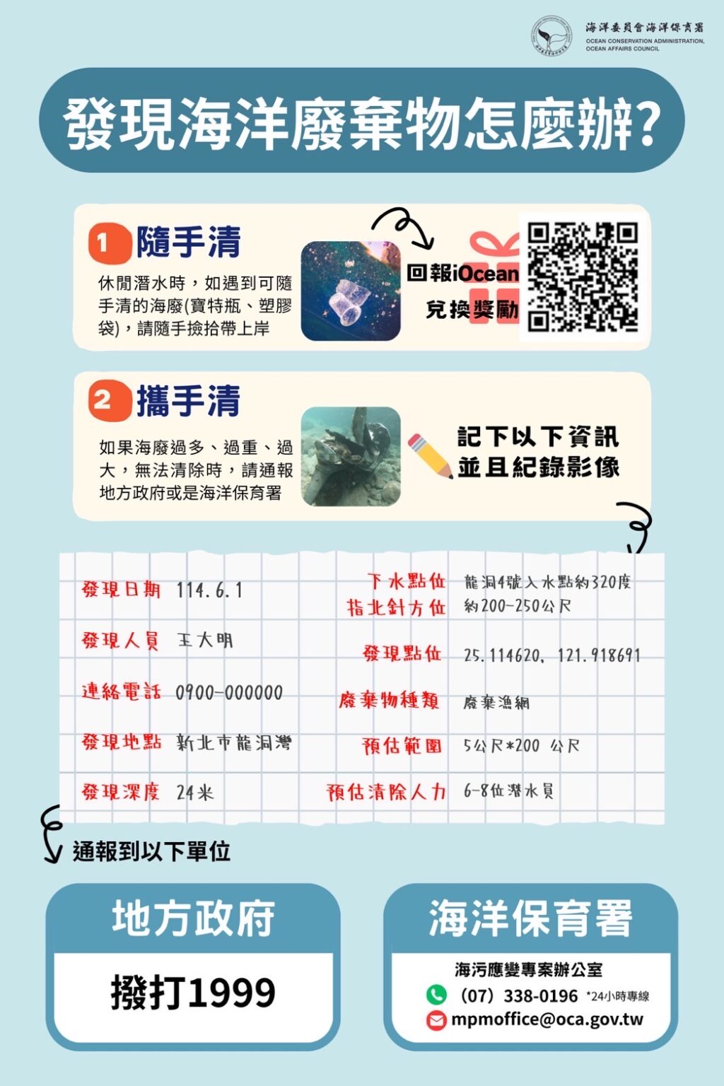 紅霞（國際命名 NOUL）海上颱風警報　海保署籲請民眾發現海洋廢棄物立即通報