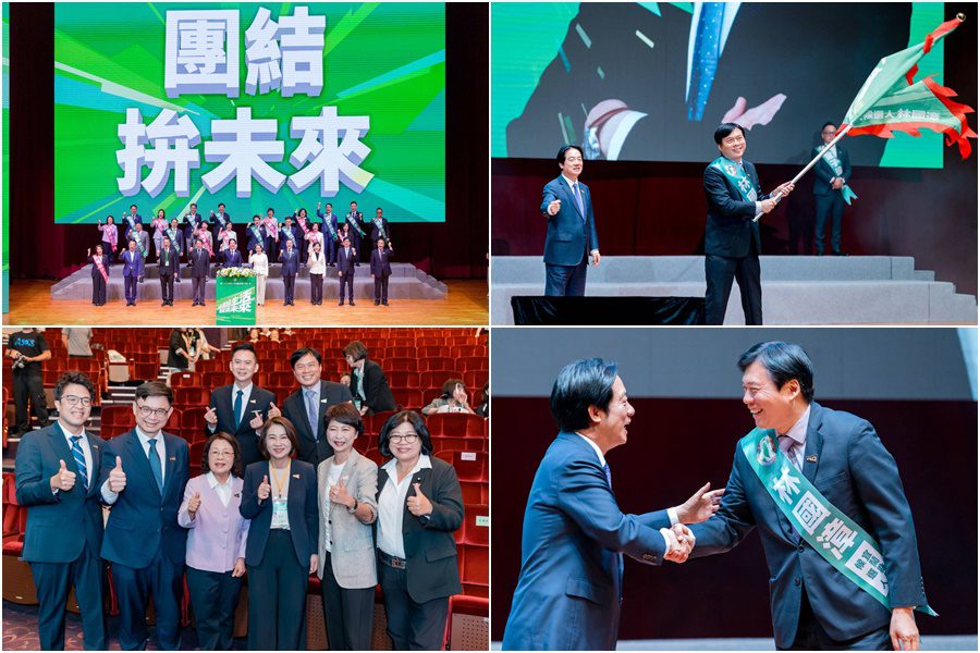誓將福利國家願景落實到宜蘭　林國漳從賴清德手中接下戰旗全力拚勝選