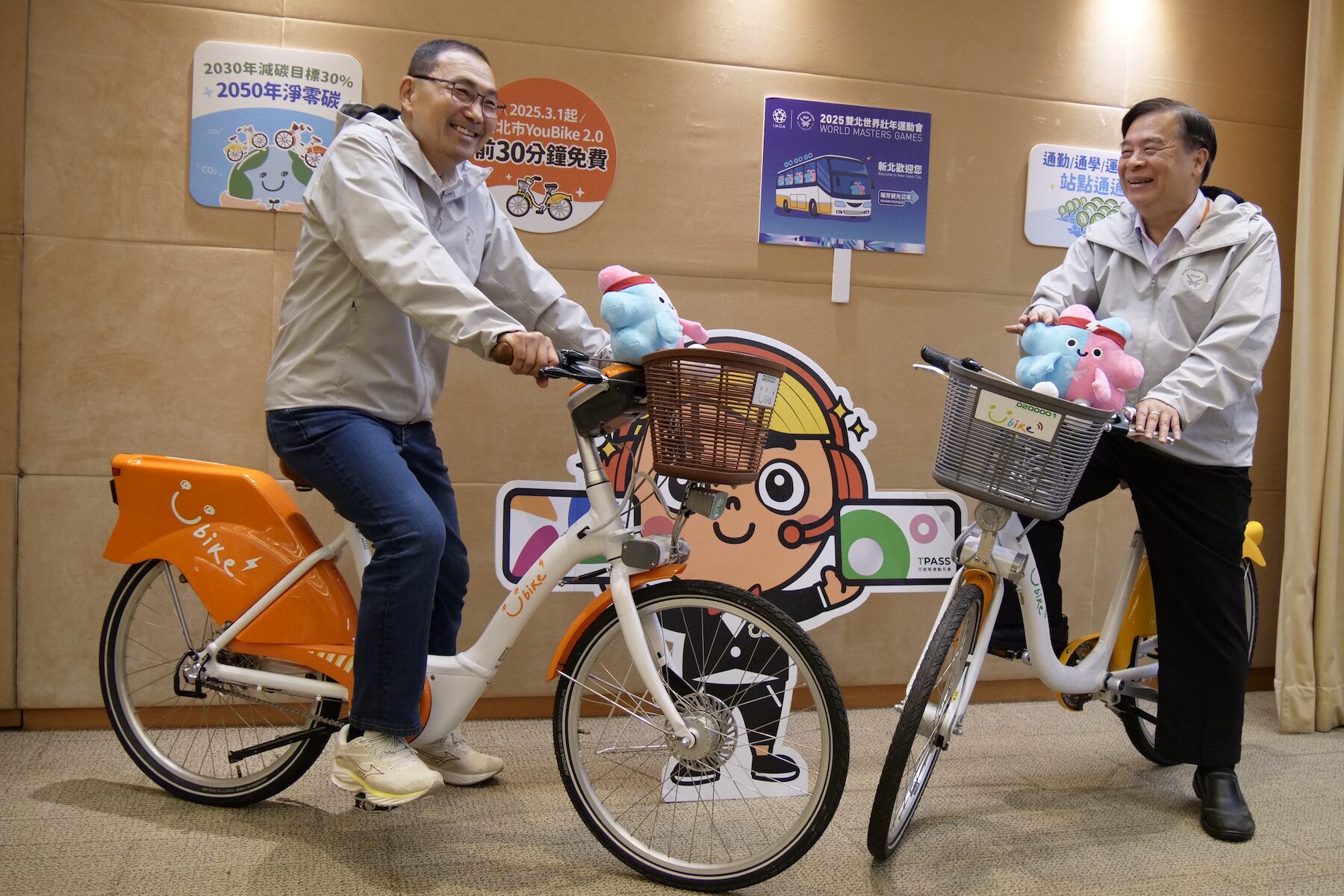 新北敬老愛心卡騎乘YouBike 2.0E享前30分鐘免費每日租借次數顯著提升