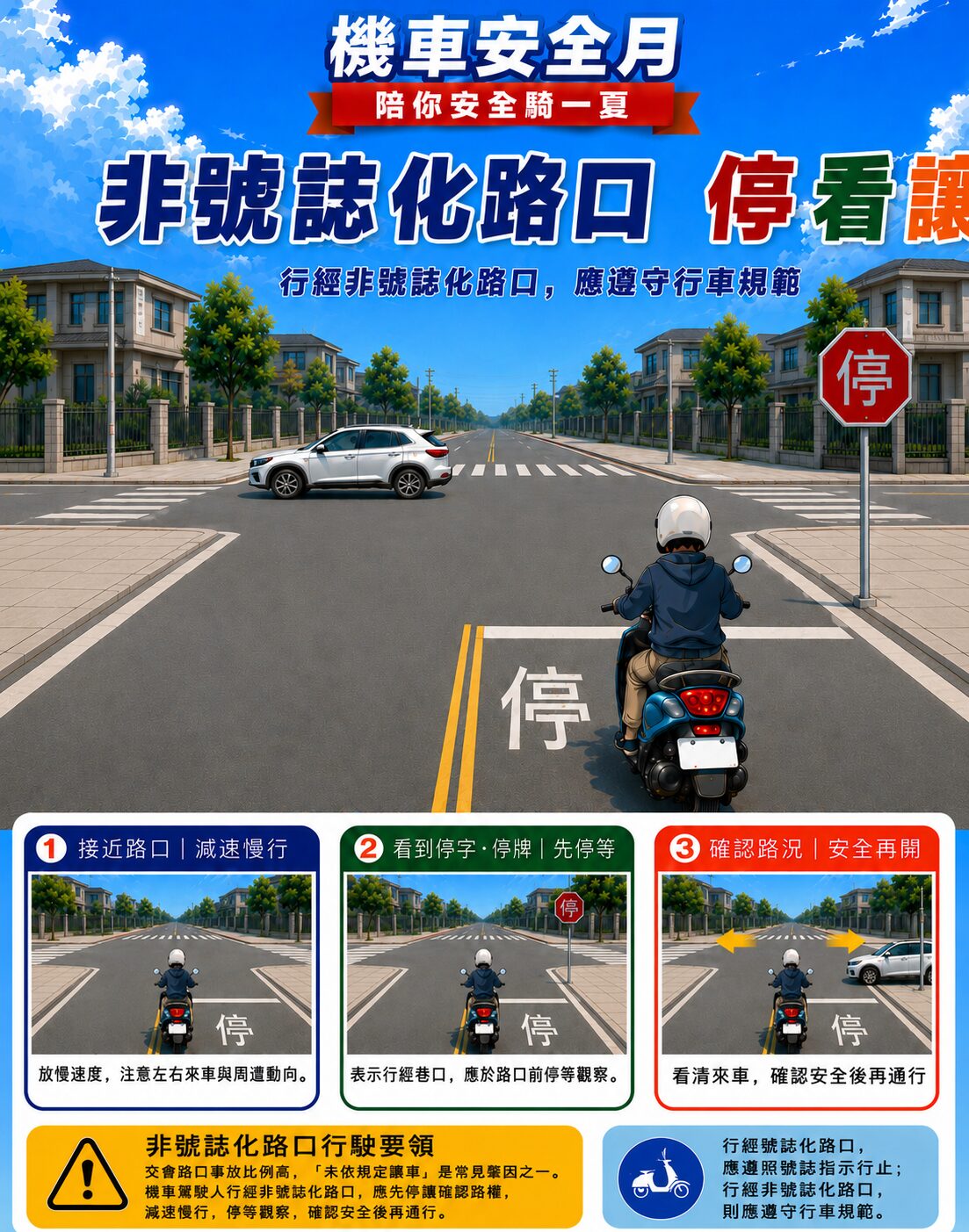 新北機車安全月正式開跑  結合社群互動與問卷抽獎宣導用路觀念