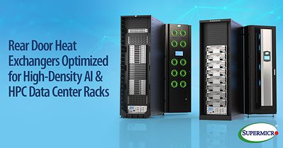 Supermicro 推出後門熱交換器，擴充端對端 DCBBS 液冷解決方案系列，專為高密度 AI 及 HPC 基礎設施而設