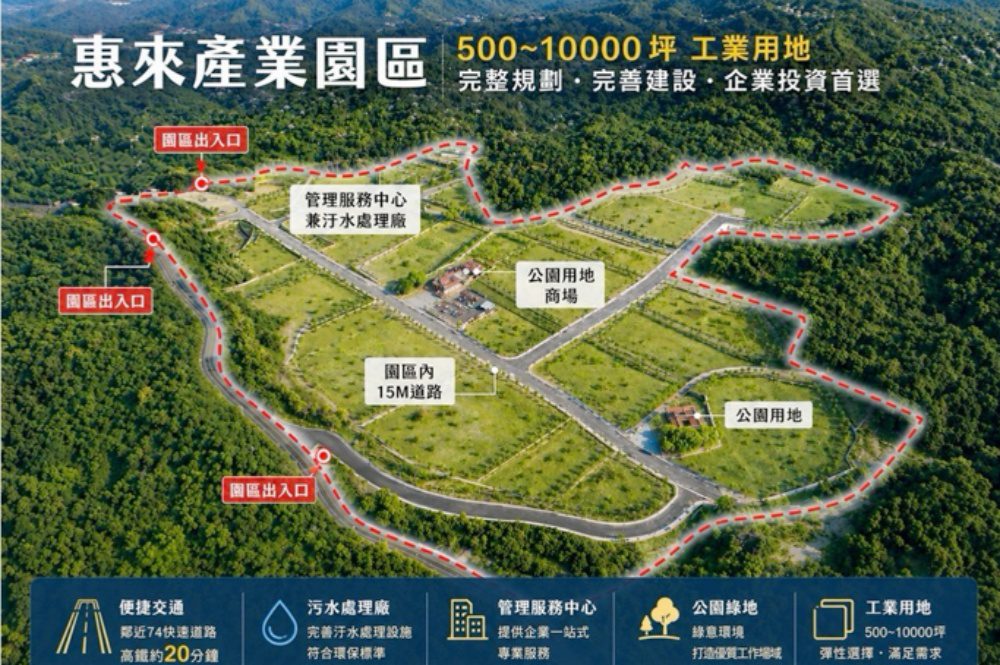 企業布局下一個十年  中台灣崛起   惠來產業園區打造產業聚落新引擎
