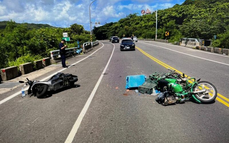禮讓蝴蝶不慎發生擦撞　恆警呼籲駕駛注意周遭情況