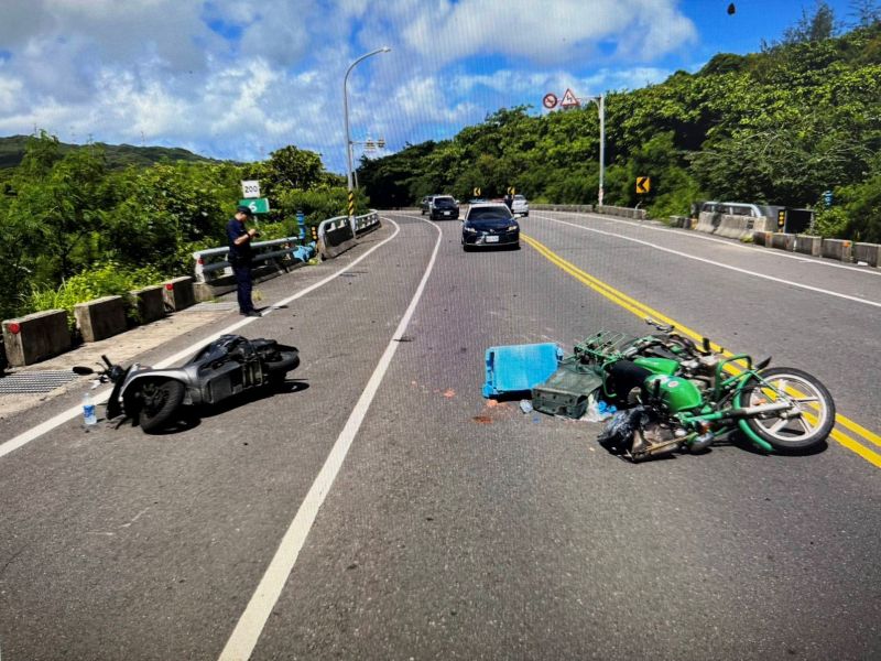 禮讓蝴蝶不慎發生擦撞　恆警呼籲駕駛注意周遭情況