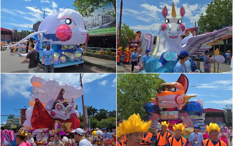 影音/羅東藝穗節四大神獸亮相 預告踩街大遊行即將精彩登場