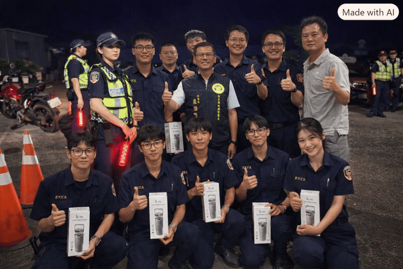 枋寮分局長致贈保溫杯　勉勵實習生實務歷練展現警察新血活力　暨枋寮警訊