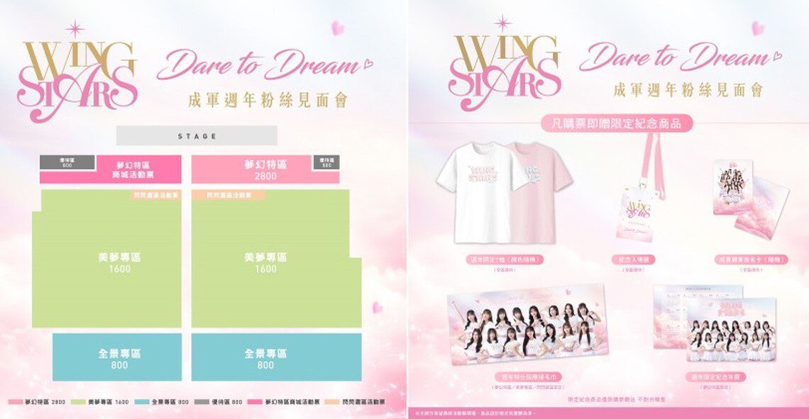 粉絲注意！南台灣最強啦啦隊Wing Stars  首辦售票粉絲見面會「Dare to Dream」12/20正式啟售