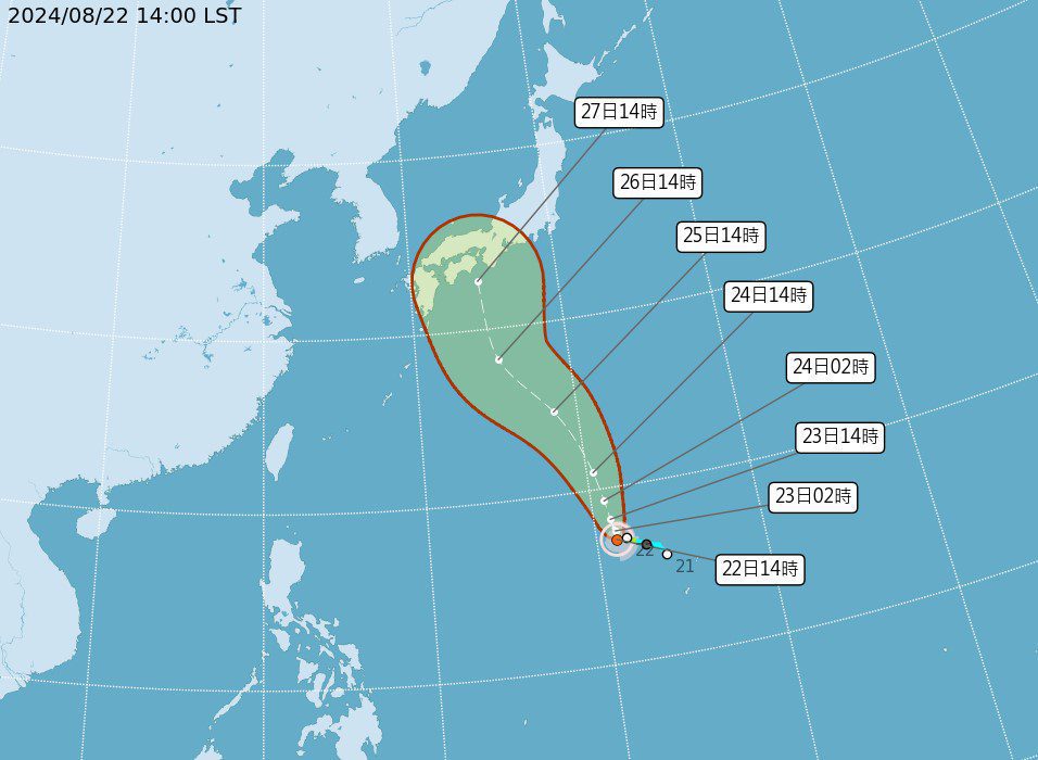 「珊珊」颱風生成　估朝日本前進、短期對台無影響