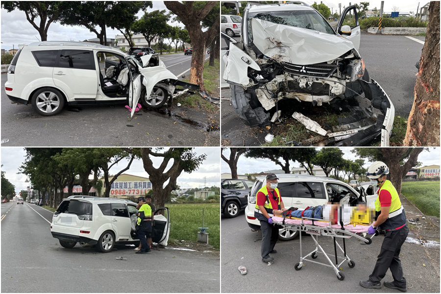 影音/駕車撞路樹 七旬翁殞命