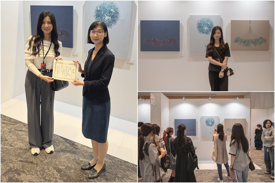 影音/榮獲日本藝術大獎　J Fish張琤愉飛日佈展領獎好事多磨