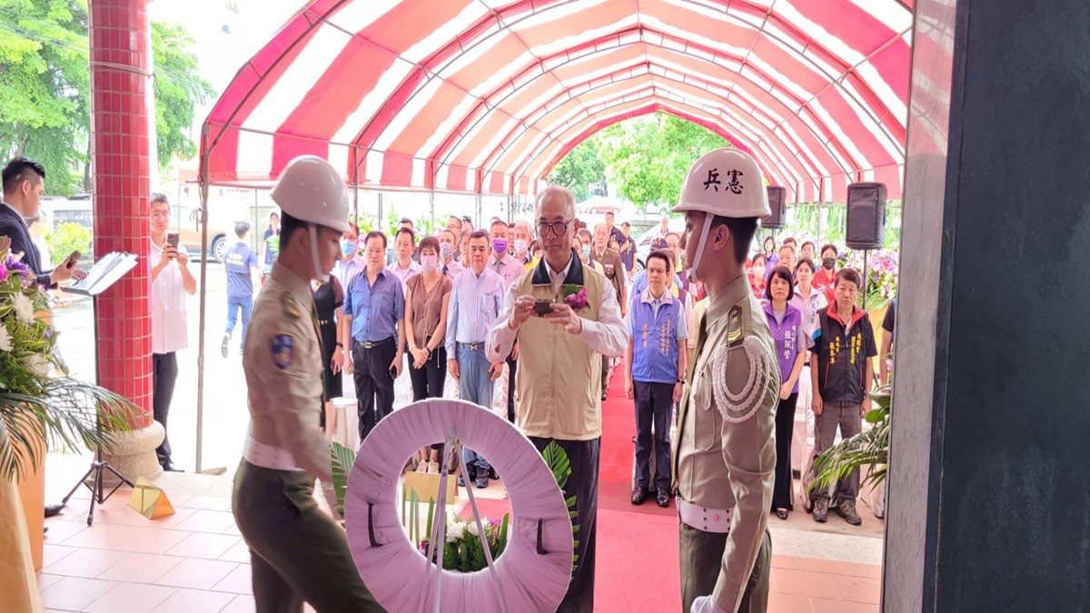 彰化榮服處舉辦乘鶴堂國軍忠烈祠秋祭　悼念將士義民英靈表達深切尊敬