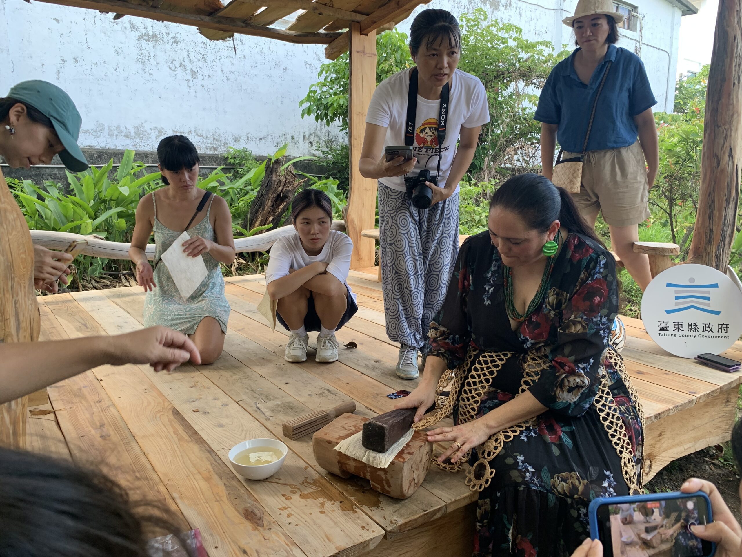 南島漣藝國際駐村交流   樹皮工藝交流迸火花