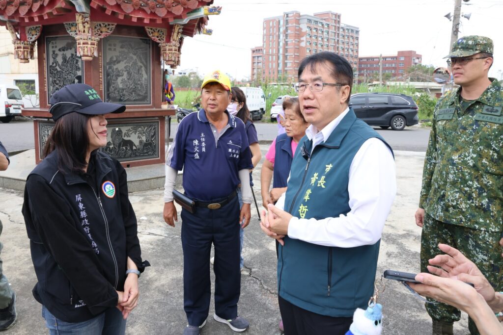 勘災不停歇　市長親赴鹽水感謝屏東、高雄支援災區復原