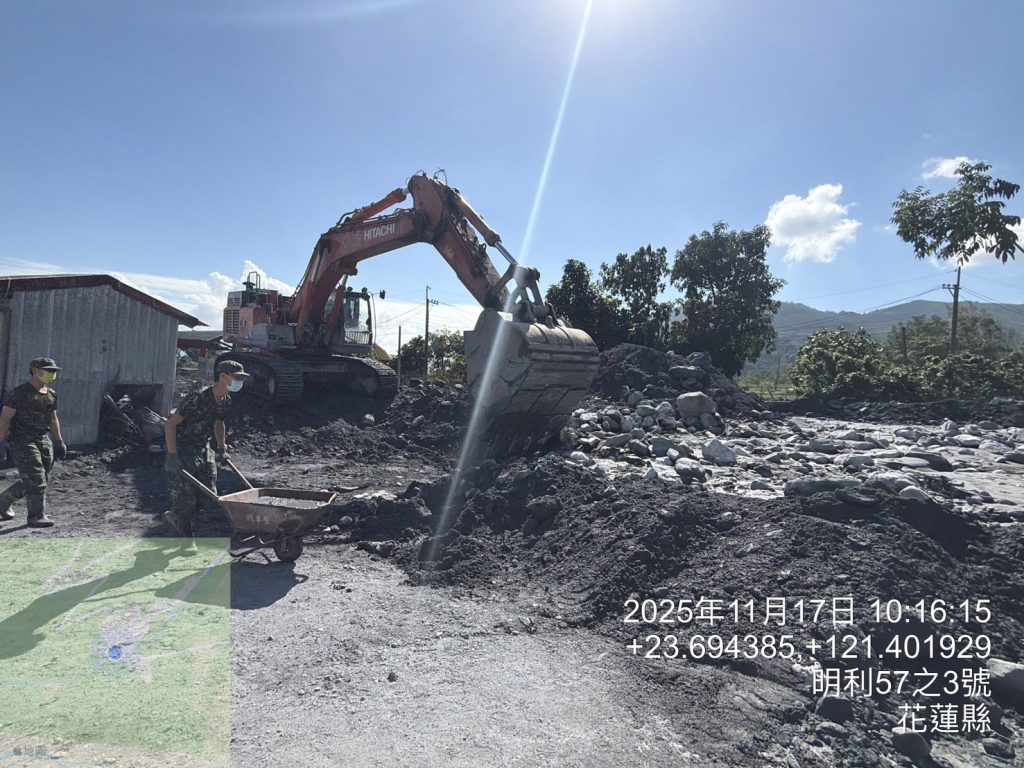 鳳凰颱風災後復原作業積極進行  萬榮鄉明利村11/20將清淤完畢