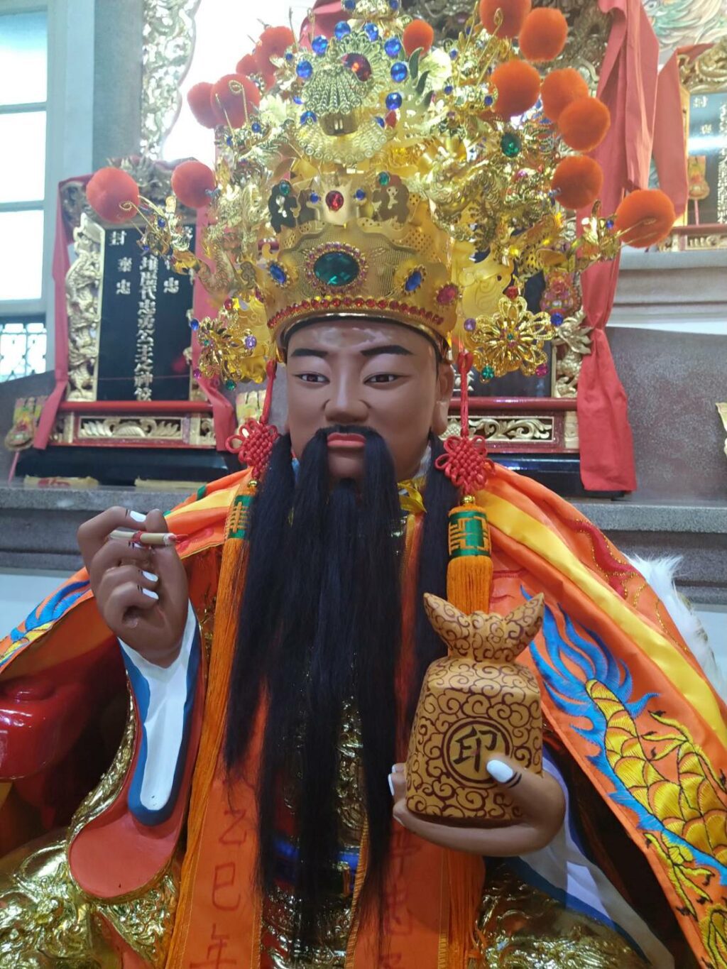 六堆三百乙巳年百年大醮　恭請朱一貴、杜君英金身與忠勇公王共同鑑醮