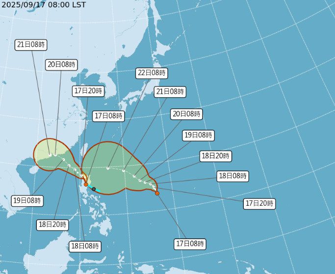 影音/接連兩個熱帶性低氣壓接近 有發展為輕颱趨勢