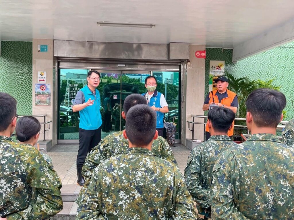 歸仁區公所感謝國軍支援人力　投入歸仁區災後復原工作