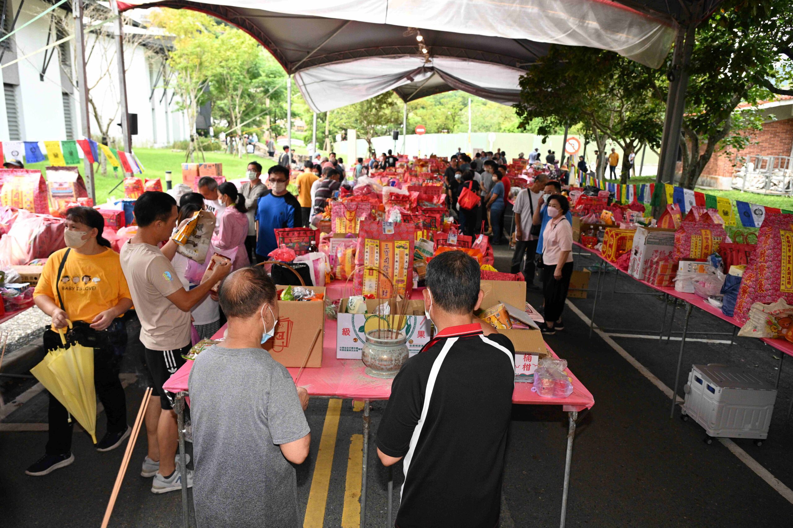 員山福園秋祭   祈福取代燒紙錢淨零碳排顧環保