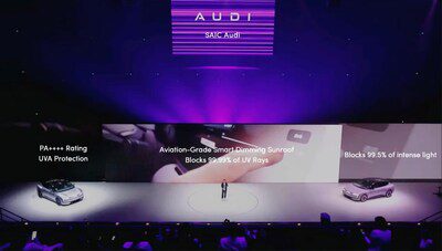奧迪首發 E5 Sportback，搭載 Ambilight 電致變色智慧調光天幕
