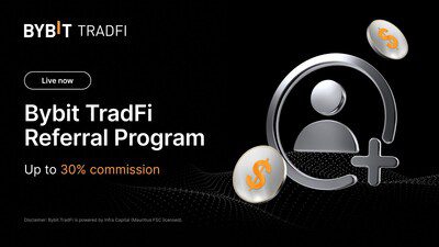 Bybit TradFi推薦計劃上線：邀請好友，賺取高達30%獎勵
