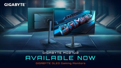 技嘉 MO27U2 4K 240Hz QD-OLED 電競螢幕正式上市