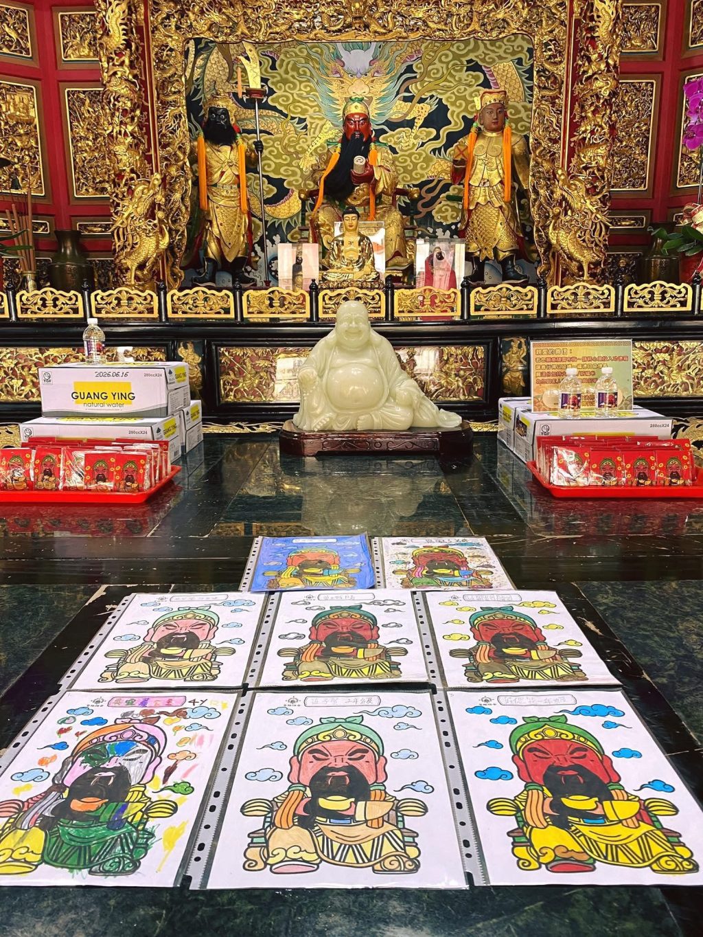童心獻畫　關公彩繪祈福賀聖誕　高雄岡山「警悟禪寺」徵件中！
