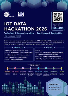 IOT Data Hackathon第三屆盛勢回歸  激發創新思維