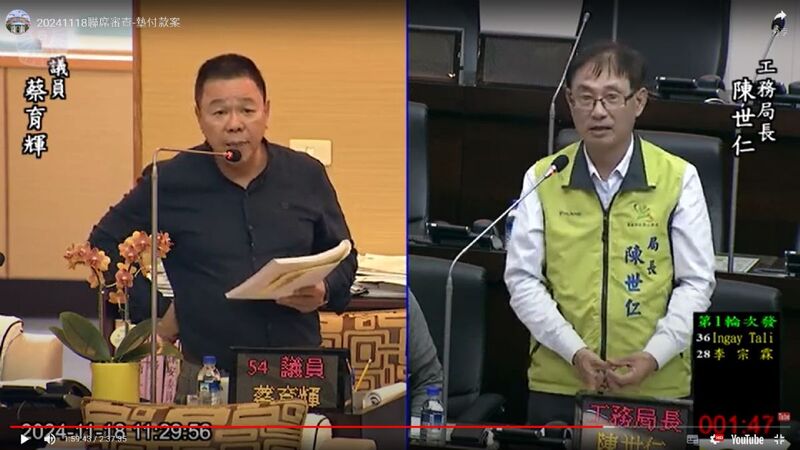 議員蔡育輝-高鐵台南站將建空橋接三井outlet，質疑交通部圖利三井outlet