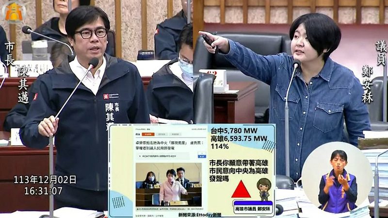 鄭安秝議員市政質詢 關注空污、基層被霸凌、鳳山歷史與交通建設