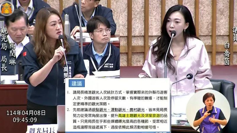 白喬茵質詢高閔琳怒拍桌，午餐秒開嗑爆高鈉拉麵！網友神解析：這根本是市政質詢套餐