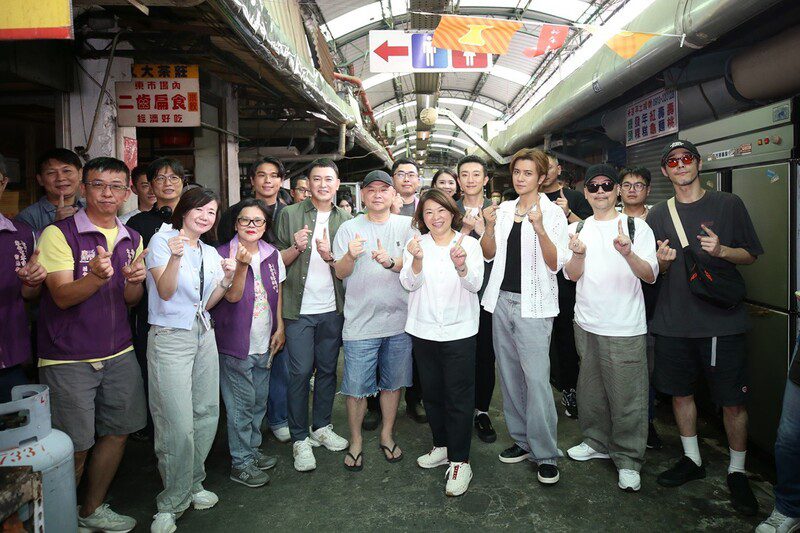 王識賢、羅志祥現身嘉義市！黃敏惠市長親赴探班《我的網紅女兒》拍攝現場