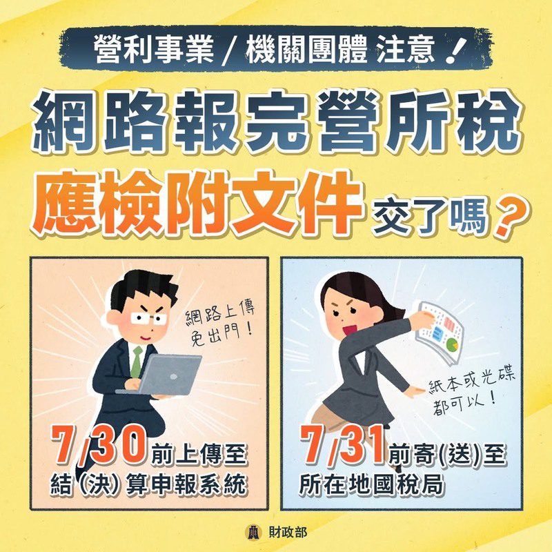 國稅局提醒：113年度營所稅應檢附文件務必限期繳交
