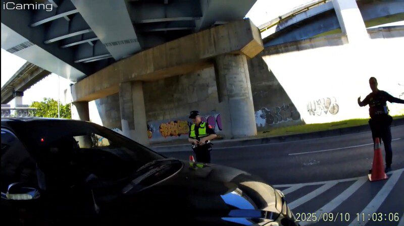 台北萬華毒品車遭路檢 眼尖林姓女警識破 鄭嫌當場被顧小隊長壓制逮捕