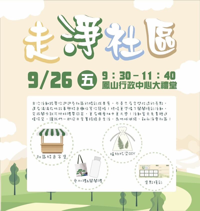 港灣新聞網 / 高市都發局舉辦社區營造成果展 「走淨社區」實踐淨零永續