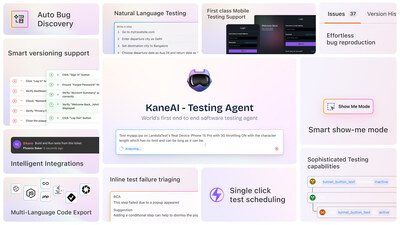 LambdaTest 推出 KaneAI：首個端對端 AI 測試代理程式，開創品質工程新時代