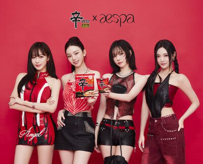 農心發佈由aespa出演的辛拉麵全球廣告片