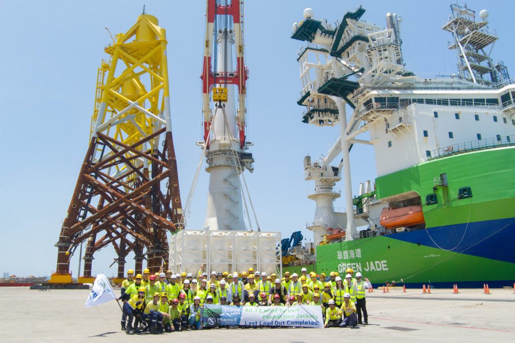 台船環海完成海龍離岸風場73座套管式水下基礎安裝　提前交付1GW安裝進度