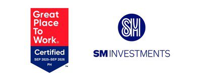 SM Investments榮獲2025年度「卓越職場®」認證