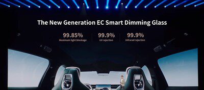 小米YU7 Max搭載光羿科技智能調光天幕，電致變色技術加速進入主流市場